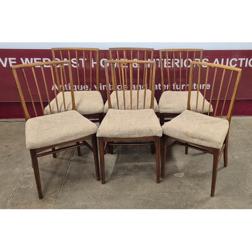 64 - A set of six Younger teak dining chairs