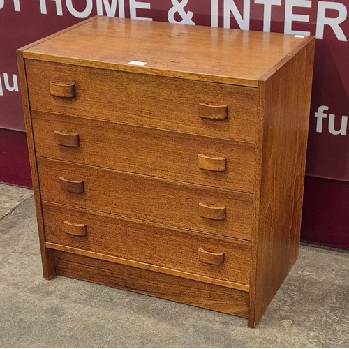 67 - A Danish Domino Mobler teak four drawer chest