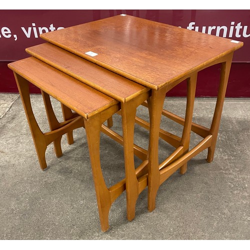 85 - A teak nest of tables