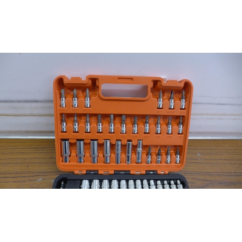 5008 - A cased 53 piece socket set - unused