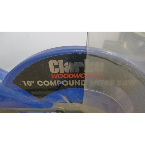 5032 - A Clarke Motor CMS251 woodworker 230v compound mitre saw