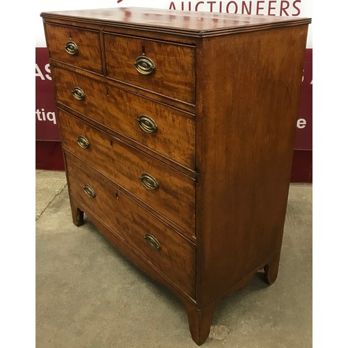 119 - A George III mahogany chest of drawers