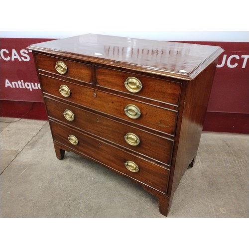 150 - A George III inlaid mahogany chest of drawers