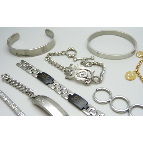 7144 - Assorted bracelets including Dolce & Gabbana, Dyrberg Kern, Brookes & Bentley, Storm, etc.