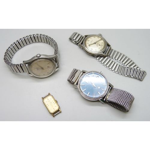 7190 - A collection of wristwatches - two Tissot including a Seastar, an Oris and a Seiko