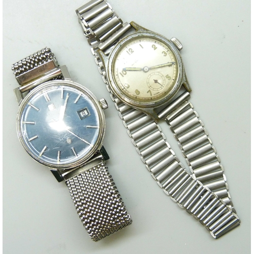 7190 - A collection of wristwatches - two Tissot including a Seastar, an Oris and a Seiko