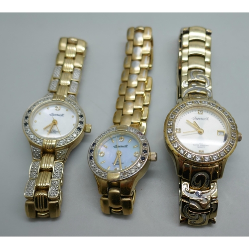 7205 - Three lady's Ingersoll Gems wristwatches