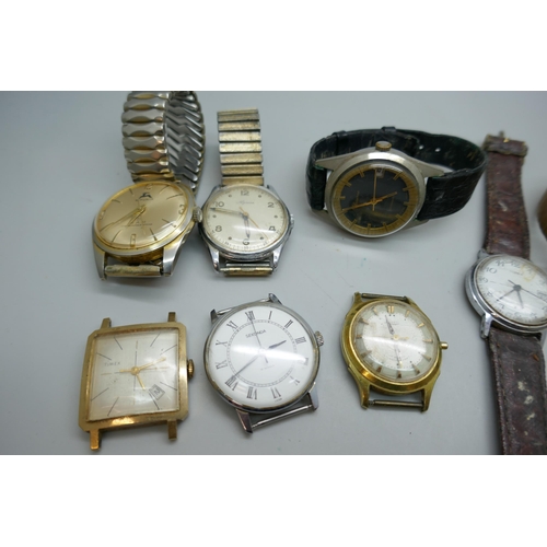 7210 - Eleven gentleman's wristwatches including Sekonda and Timex