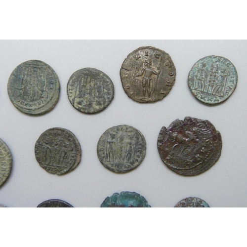 7213 - An ancient Roman coin collection, various denominations and emperors