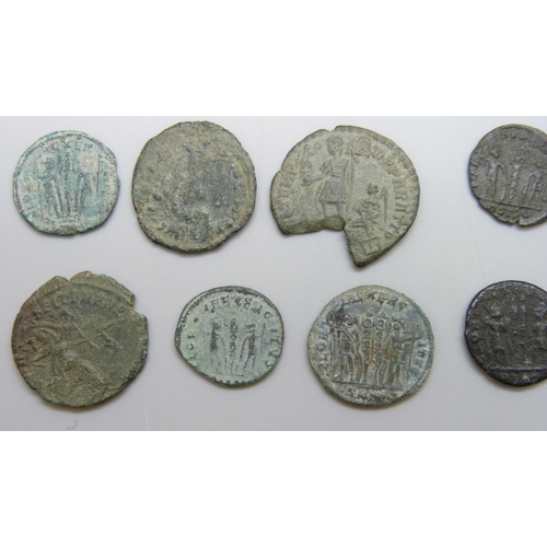 7213 - An ancient Roman coin collection, various denominations and emperors