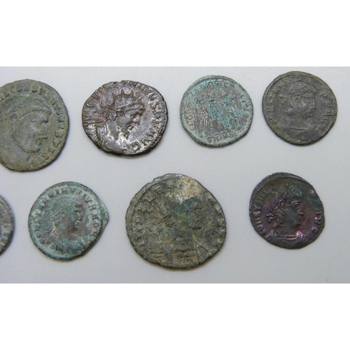 7218 - Ancient Roman coin collection, various denominations and emperors