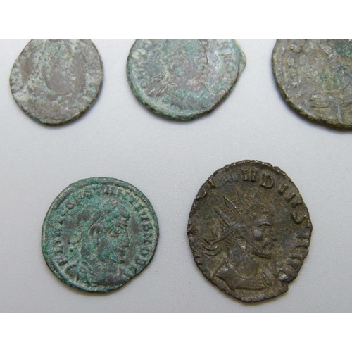 7218 - Ancient Roman coin collection, various denominations and emperors