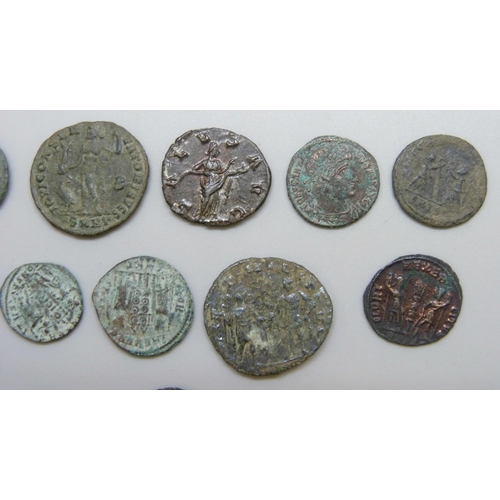 7218 - Ancient Roman coin collection, various denominations and emperors