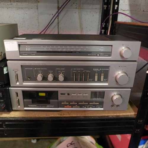 5094 - A quantity of stereo equipment including an Eagle GMM-400 4 channel mono/stereo mixer, a Sharp RT-10... 