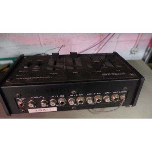 5094 - A quantity of stereo equipment including an Eagle GMM-400 4 channel mono/stereo mixer, a Sharp RT-10... 