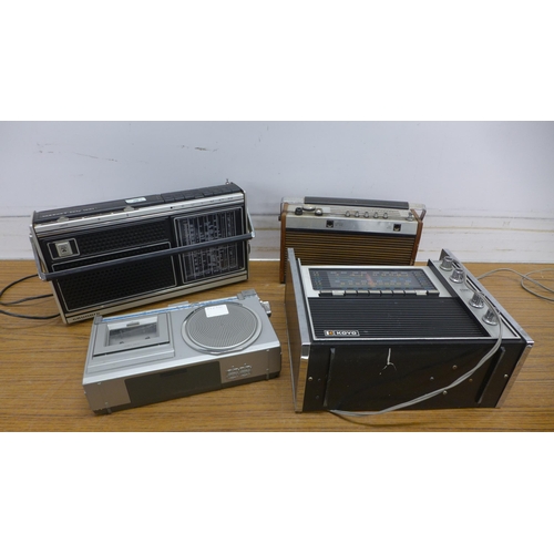 5103 - A quantity of vintage radio equipment including a JVC RC-250LB radio cassette recorder, a Fidelity R... 