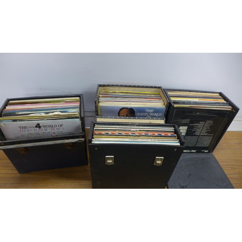 5104 - A large quantity of LP records including Jim Reeves, London Phil Harmonic, Elvis Presley, Neil Diamo... 