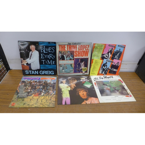 5104 - A large quantity of LP records including Jim Reeves, London Phil Harmonic, Elvis Presley, Neil Diamo... 