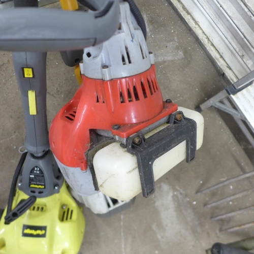 5150 - Four petrol strimmers including Partner, Ryobi, Challenge and Ryno