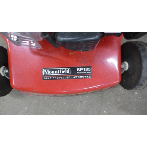 5176 - A Mountfield SP185 self-propelled lawn mower with Briggs and Stratton 300 engine, collection box and... 