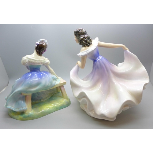 2002 - Two Royal Doulton figures, Giselle and A Gypsy Dance