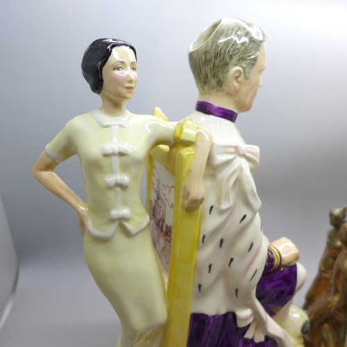 2004 - Two Peggy Davies limited edition figures, Peggy Davies for Kevin Francis, 16/500, and Edward VIII Th... 