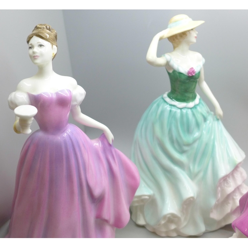 2007 - Four Royal Doulton figures, Bride (Ivory), Nicole, Emily and Congratulations to You