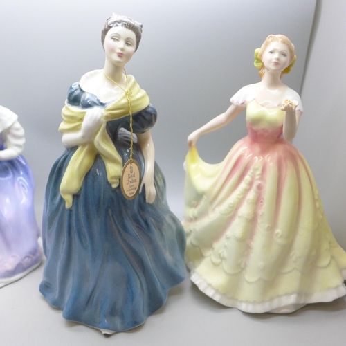 2012 - Four Royal Doulton figures, Happy Anniversary, Buttercup, Deborah and Adrienne