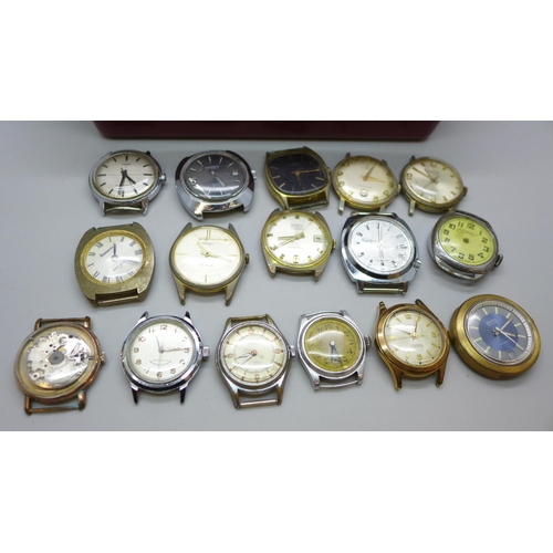 2018 - A collection of wristwatches, mainly mechanical, (no straps)