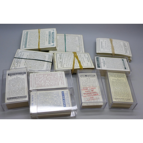 2040 - Eleven sets of cigarette cards including Players 'Types of Horses', British Naval Craft and Wills He... 