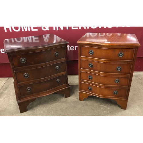 210 - Two small George III style mahogany chests