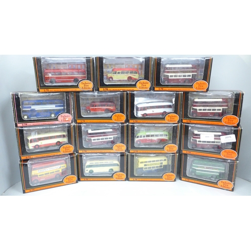 2075 - Fifteen exclusive first editions model buses/coaches, boxed