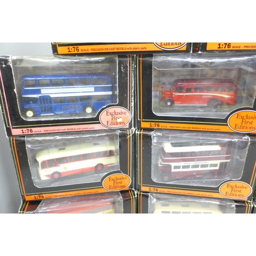 2075 - Fifteen exclusive first editions model buses/coaches, boxed