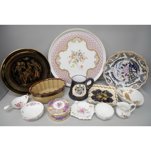 2104 - A collection of assorted fine china and porcelain, including Rosenthal, Foley, Spode, Coalport, Port... 