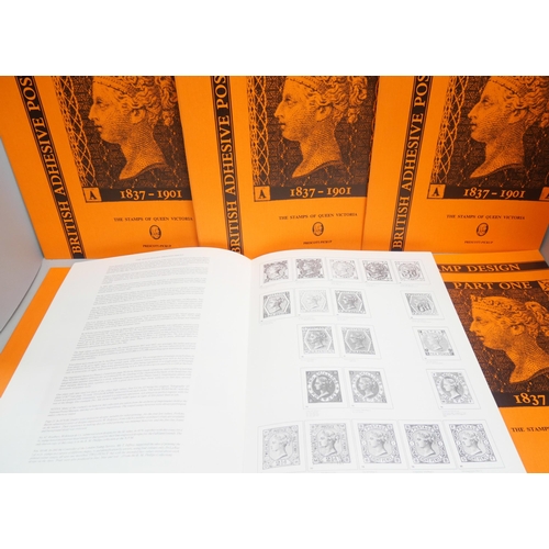 2107 - A collection of forty-four the stamp collector's reference guide 'British adhesive postage stamp des... 