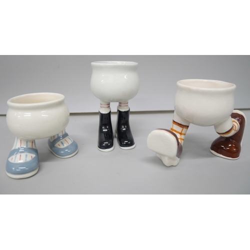 2115 - A collection of Carlton ‘walking’ ware items, includes teapot, egg cups and cups, etc.