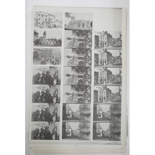 2129 - Approximately 30 large contact sheets of photos taken from early 1900s onwards covering many topics ... 