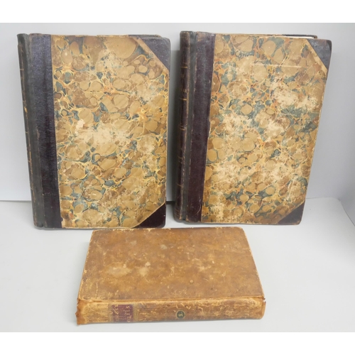 2134 - Two volumes of Chambers' Civil Architecture, 1825, published by Priestley & Weale in 1825. Together ... 