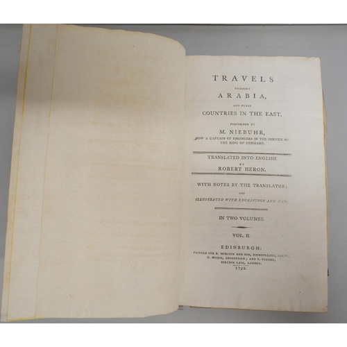 2134 - Two volumes of Chambers' Civil Architecture, 1825, published by Priestley & Weale in 1825. Together ... 