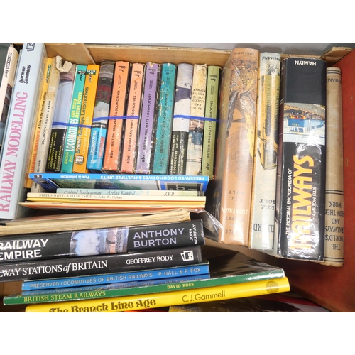 2166 - A large collection of 1950s and later Railway books including a quantity of collectable books from S... 