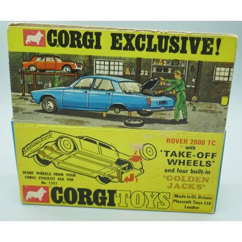 2198 - A Corgi Toys No.275 Rover 2000 TC, Take-off Wheels and Golden Jacks, boxed