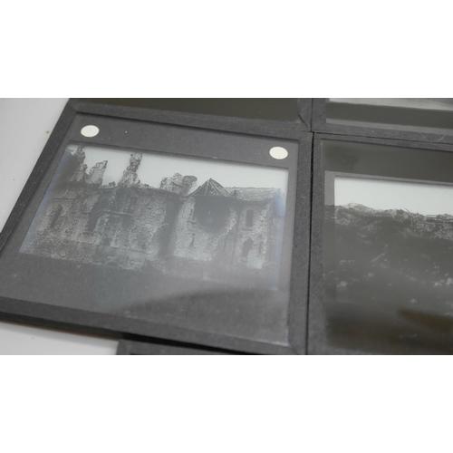 2206 - A collection of 29 lantern slides, images of the destruction of Ypres, World War I *THIS LOT IS NOT ... 