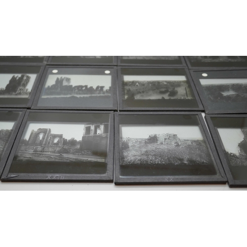 2206 - A collection of 29 lantern slides, images of the destruction of Ypres, World War I *THIS LOT IS NOT ... 