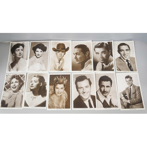 2218 - A collection of film memorabilia, includes photograph album with many film stars, Errol Flynn, Tony ... 