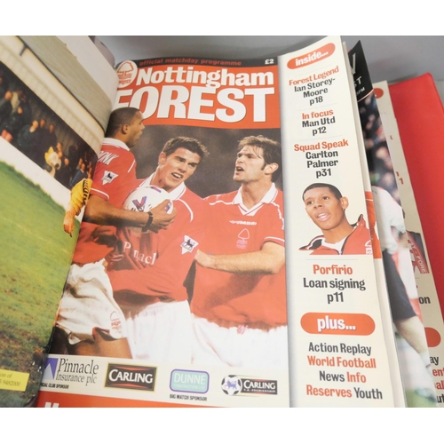 2238 - A collection of Nottingham Forest 'Brian' fanzines and a signed picture of Joe Baker. Together with ... 