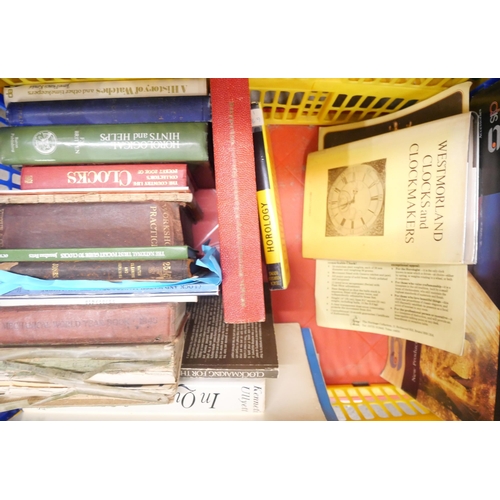 2245 - A box of horological and watch books, magazines, repair guides, and more. **PLEASE NOTE THIS LOT IS ... 