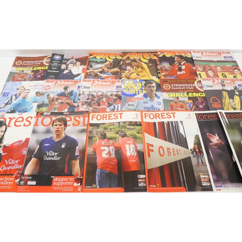 2257 - A large collection of Nottingham Forest football programmes, five boxes **PLEASE NOTE THIS LOT IS NO... 