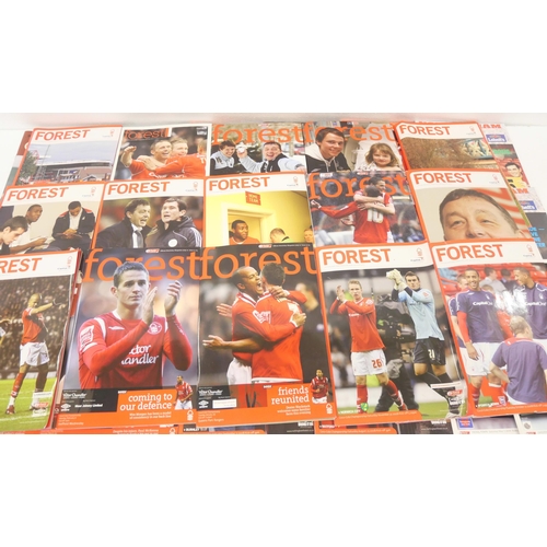 2257 - A large collection of Nottingham Forest football programmes, five boxes **PLEASE NOTE THIS LOT IS NO... 