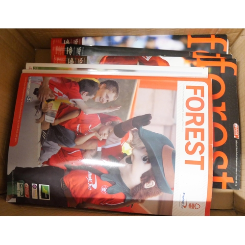 2257 - A large collection of Nottingham Forest football programmes, five boxes **PLEASE NOTE THIS LOT IS NO... 