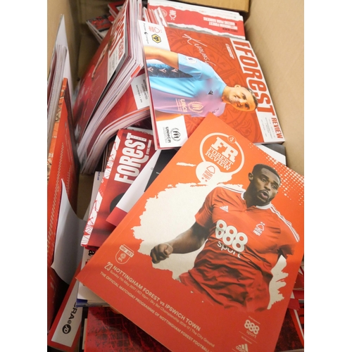 2257 - A large collection of Nottingham Forest football programmes, five boxes **PLEASE NOTE THIS LOT IS NO... 